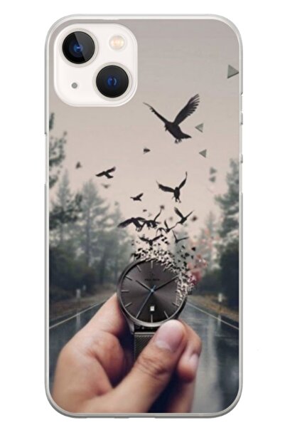 Atlas Εξατομικευμένη θήκη τύπου Apple iPhone 13 Mini, Time Flies 2, , S1D1M0365