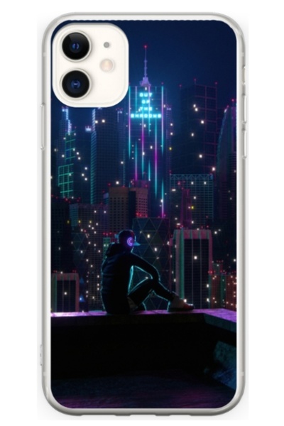 Atlas Εξατομικευμένη θήκη τύπου Apple iPhone 12, Neon City, , S1D1M0260