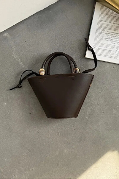 Rivina Mini Shopper Hand Shoulder Bag with Metallic Detail