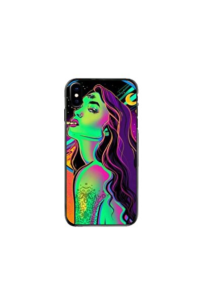 Atlas Εξατομικευμένη θήκη τύπου Apple iPhone XS, Colorful Girl, , S1D1M0249