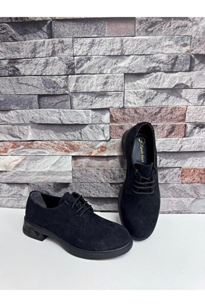 Parıltı Women's Stylish Lace-Up Thick Sole Loafer Shoes