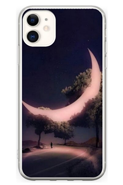 Atlas Husa personalizata tip carcasa Apple iPhone 12 Mini, Moon in the Trees,...