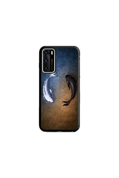 Atlas Husa personalizata tip carcasa Huawei P40 Lite, Ying and Yang Fish, , S...