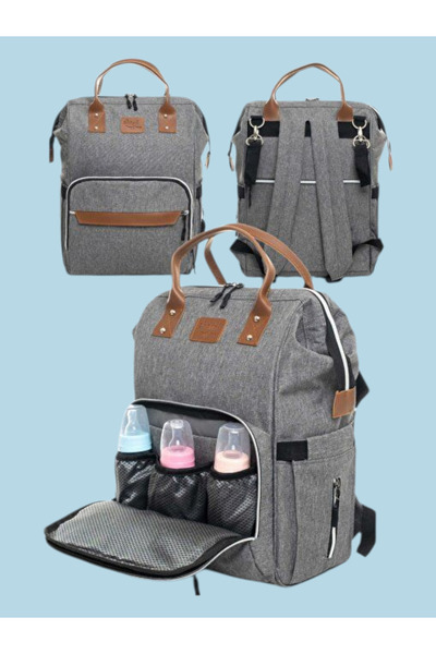 Mother Bag store حقيبة ظهر فاخرة من الجلد مقاومة للماء والبقع وقابلة للمسح لل...