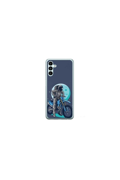 Atlas Εξατομικευμένη θήκη τύπου Samsung Galaxy A14 5G, Biker Astronaout, , S1...