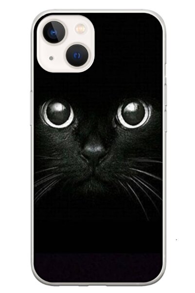 Atlas Husa personalizata tip carcasa Apple iPhone 13 Mini, Black Cat 1, , S1D...