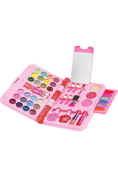 WePro Store Παιδικό σετ μακιγιάζ ροζ, λιπ γκλος, σκιά ματιών, καθρέφτης, σχέδ...