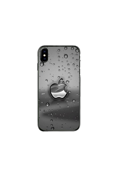 Atlas Προσαρμοσμένη θήκη για Apple iPhone XS, Rainy Apple logo, , S1D1M0148