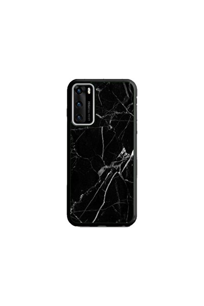 Atlas Husa personalizata tip carcasa Huawei P40, Black Marble, , S1D1M0229