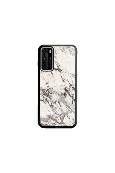 Atlas Husa personalizata tip carcasa Huawei P40, White Marble, , S1D1M0325