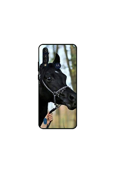 Atlas Προσαρμοσμένη θήκη τύπου Motorola Moto G8 Power Lite, Black Horse, , S1...