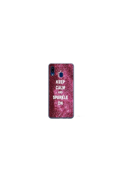 Atlas Husa personalizata tip carcasa Samsung Galaxy A40, Keep Calm and Sparkl...