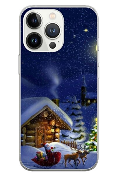 Atlas Husa personalizata tip carcasa Apple iPhone 14 Pro, Christmas Cottage, ...