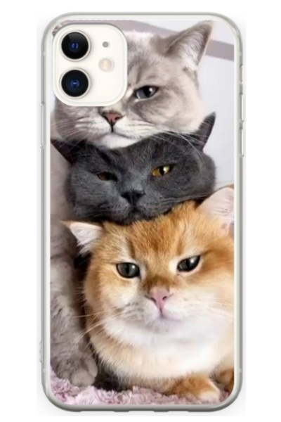 Atlas Персонализиран калъф тип Apple iPhone 12 Mini, Котки, , S1D1M0116