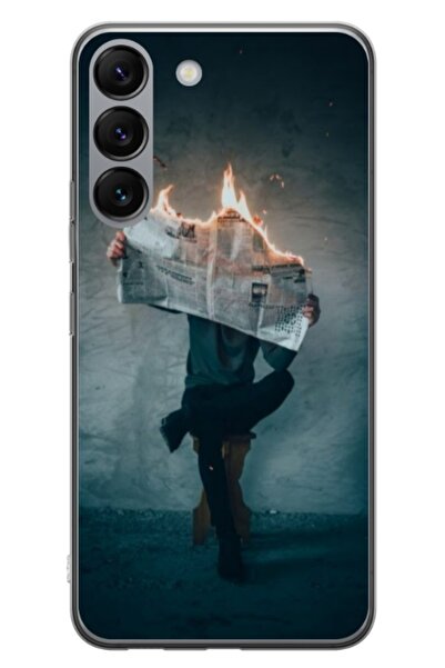 Atlas Husa personalizata tip carcasa Samsung Galaxy S23, Burn the News, , S1D...