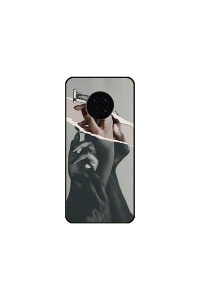 Atlas Husa personalizata tip carcasa Huawei Mate 30, Black and White Hands, , S1D1M0300