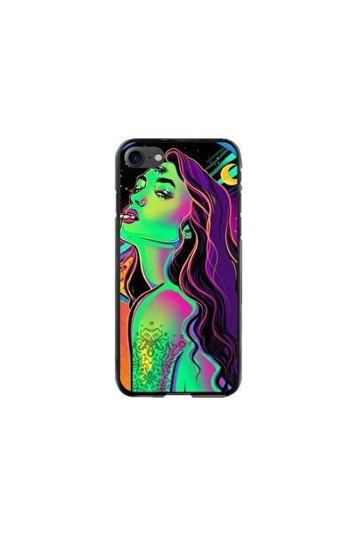 Atlas Εξατομικευμένη θήκη τύπου Apple iPhone SE2, Colorful Girl, , S1D1M0249