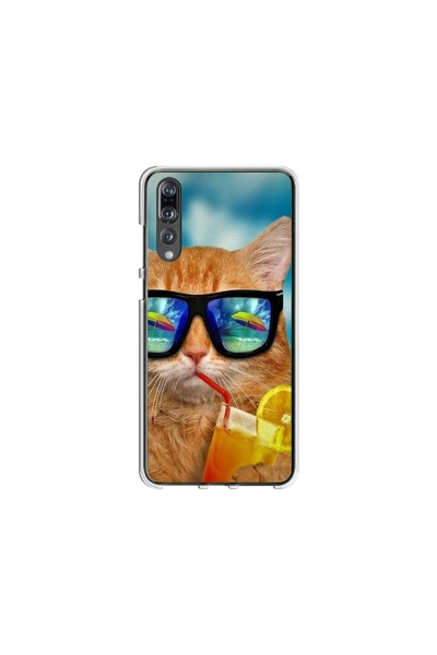 Atlas Husa personalizata tip carcasa Huawei P20 Lite, Cool Cat, , S1D1M0031
