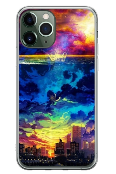 Atlas Husa personalizata tip carcasa Apple iPhone 11 Pro Max, Abstract City, ...