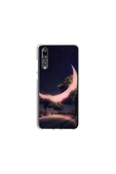 Atlas Husa personalizata tip carcasa Huawei P20 Lite, Moon in the Trees, , S1...