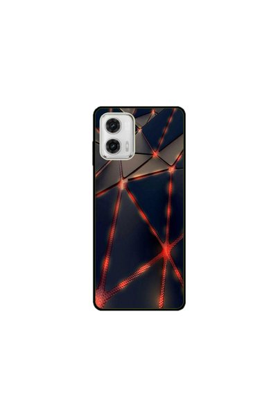 Atlas Персонализиран калъф тип Motorola Moto E22s, Лавови триъгълници, , S1D1...