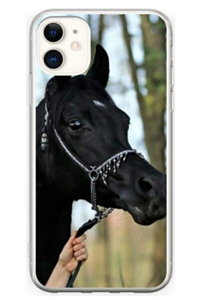 Atlas Husa personalizata tip carcasa Apple iPhone 12, Black Horse, , S1D1M0019
