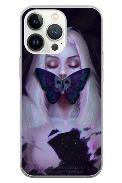 Atlas Персонализиран калъф тип Apple iPhone 15 Pro, Butterfly Mouth 1, , S1D1...
