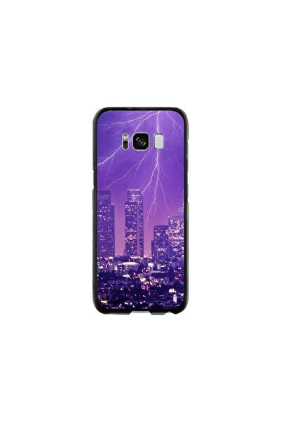 Atlas Husa personalizata tip carcasa Samsung Galaxy S8, Purple Lightning, , S...