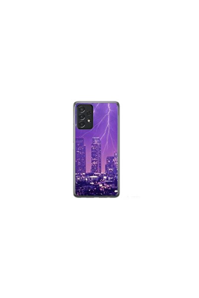 Atlas Husa personalizata tip carcasa Samsung Galaxy A13, Purple Lightning, , ...