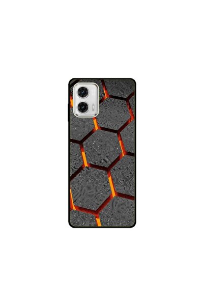 Atlas Husa personalizata tip carcasa Motorola Moto E22, Lava Hex, , S1D1M0265