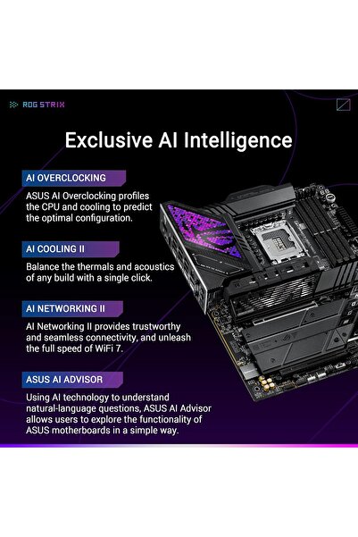 ASUS ROG Strix Z890-E Motherboard with Intel ATX Socket, ASUS, DDR5 Slot, PCIe 5.0 Port, GPU, Dual M.7 Sl