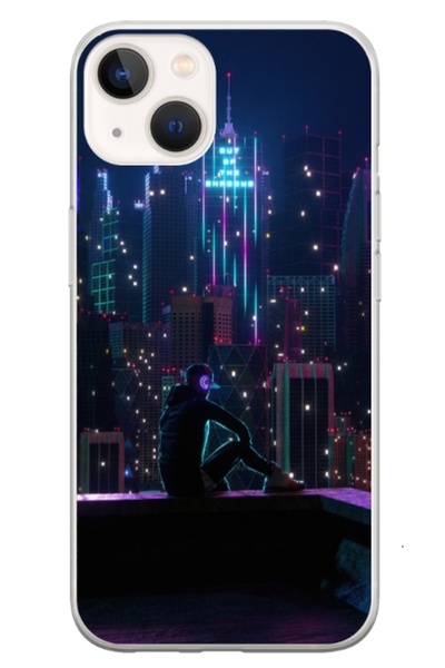 Atlas Εξατομικευμένη θήκη τύπου Apple iPhone 14 Plus, Neon City, , S1D1M0260