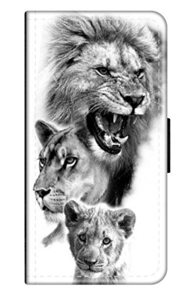 Atlas Персонализиран калъф-книга за Xiaomi Redmi Note 12 Pro 5G, Lion 3, , S1...