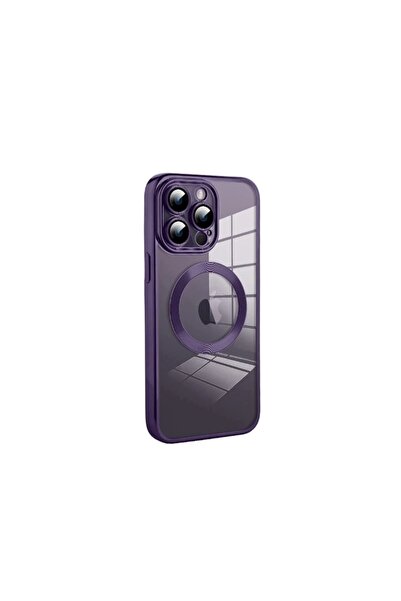 Atlas Husa HQ MagSure compatibila cu Apple iPhone 14 Plus, Mov, incarcare wir...