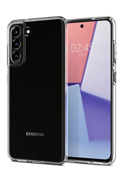 Atlas HQ Υγρή κρυσταλλική πίσω θήκη συμβατή με Samsung Galaxy S21 FE, διαφανής