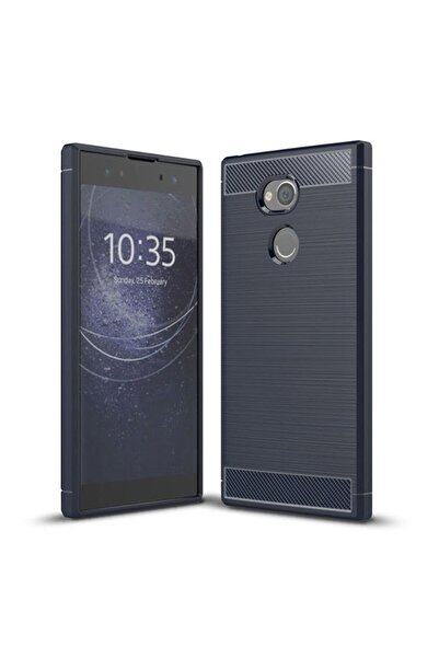 Atlas Husa SONY Xperia XA2 - Luxury Carbon TSS, Bleumarin