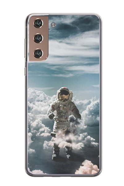 Atlas Husa personalizata tip carcasa Samsung Galaxy S21 FE, Astronaut in the Clouds, , S1D1M0290