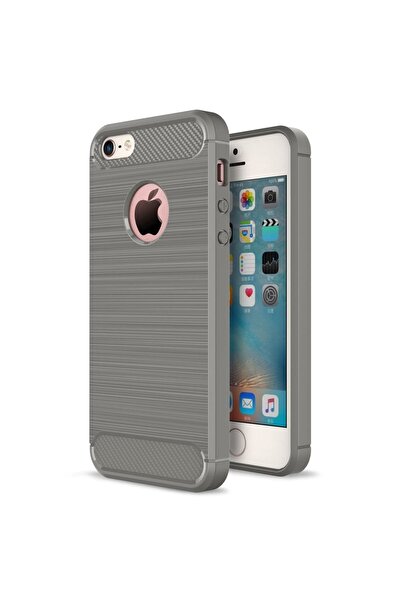 Atlas Husa Pentru APPLE iPhone 5/5S/SE - Luxury Carbon TSS, Gri