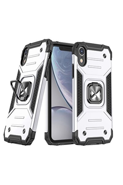 Atlas Husa pentru APPLE iPhone XR - Ring Armor (Argintiu) Wozinsky