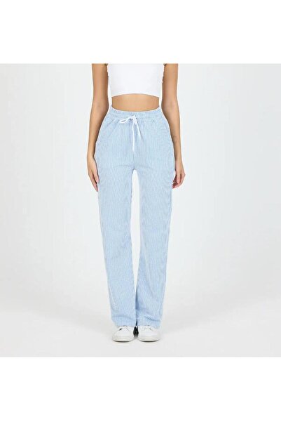 LVN BUTİK Çizgili su yol pijama pantolon