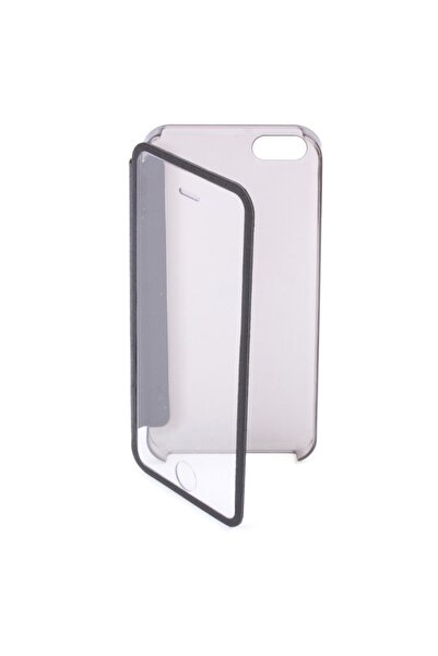 Atlas Husa APPLE iPhone 5\5S\SE - Flip Cover Clear (Transparent&Negru)