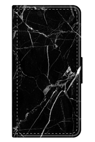 Atlas Husa personalizata tip carte pentru Xiaomi Redmi 8, model Black Marble, multicolor, S1D1M0229