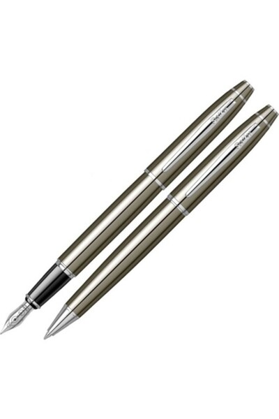 Scrikss 35 Titanium Fountain Pen & Ballpoint Pen Set of 2
