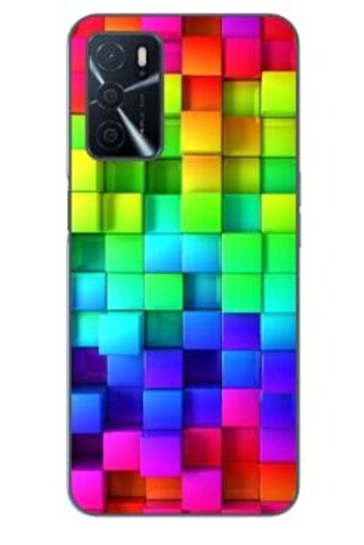 Atlas Husa Oppo A16 Silicon Gel Tpu Model Colorful Cubes