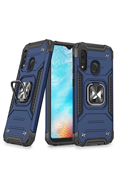 Atlas Husa SAMSUNG Galaxy A20e - Ring Armor (Albastru) Wozinsky