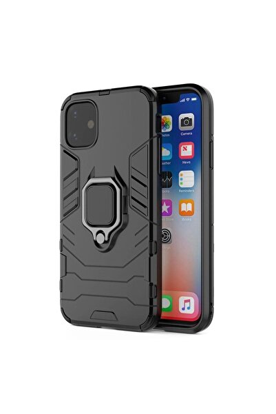 Atlas Husa APPLE iPhone 12 \ 12 Pro - Ring Armor (Negru)