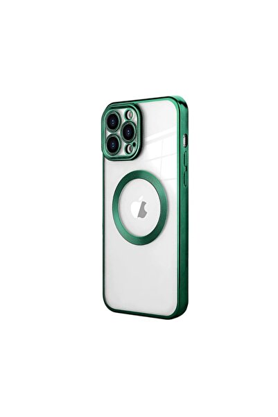 Atlas Husa HQ MagSure compatibila cu Apple iPhone 13 Pro Max, Verde Inchis, i...