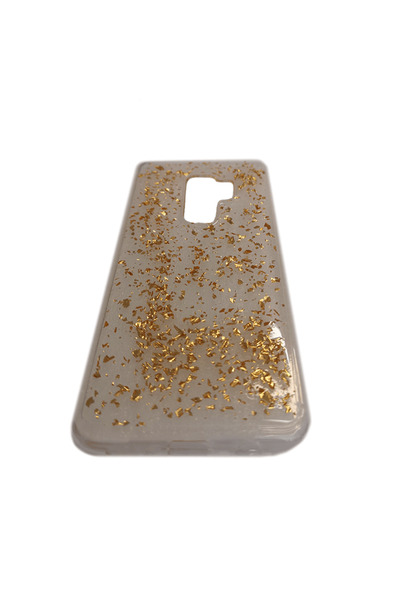 Atlas Θήκη SAMSUNG Galaxy S9 - Μεταλλικά νιφάδες (χρυσό)