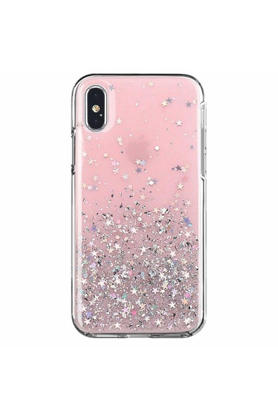 Atlas Husa XIAOMI Mi 10T Lite - Glitter Lichid Star (Roz) Wozinsky