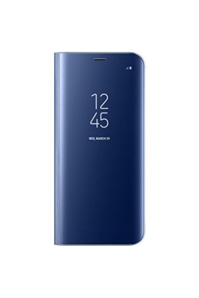 Atlas Husa SAMSUNG Galaxy A71 - Flip Wallet Clear (Albastru) BLISTER